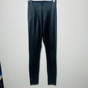 Commando Black Vegan Leather Look Pants Sz XS